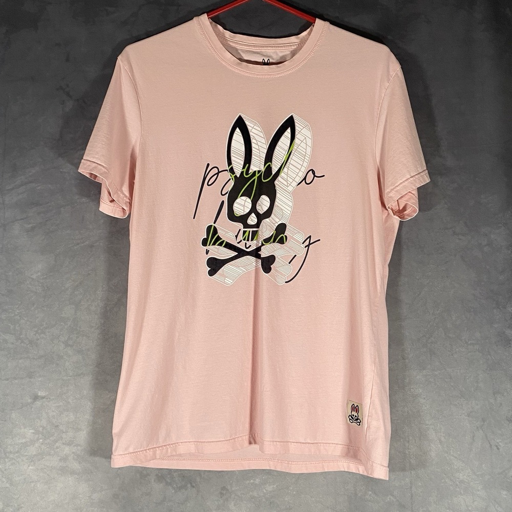 Psycho Bunny Robert Godley Graphic Pink T-Shirt XL